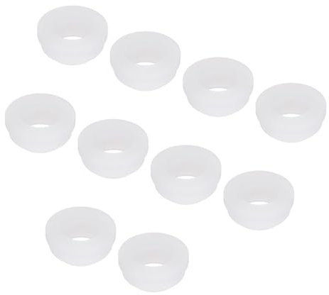 sourcing map 20Pcs Snap Rubber Grommet Plug Mount Dia 15mm ID 11mm Narrow Groove Width 2mm Seal Anti-Scratch for Electrical Box Cable Pipes Transparent