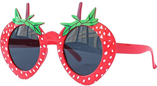 Keuyeo Lustige Brille Für Kinder/Erwachsene, Niedliches Dekor, Cosplay, Erdbeereis, Form, Sommer-Foto-Requisiten, Geburtstagsparty-Dekorationen