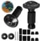 Coppia di Tappi Scorrevoli Universali in Alluminio CNC, Terminali Manubrio Universali per Moto, MTB e Bici, Adatti per la Maggior Parte delle Motociclette con Manubrio di 22mm (7/8), Nero