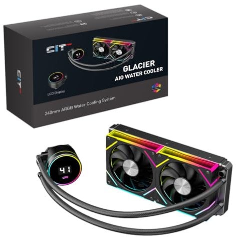 CiT Pro Glacier 240mm Intel/AMD Black CPU Liquid Cooler