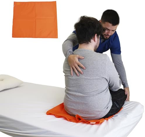 PEPE Mobility - Gleittuch für Bettlägerige 60x50 cm, Rutschtuch Pflege, Transfer-Bettwäsche Unterstützung, Gleitlaken Patiententransfer