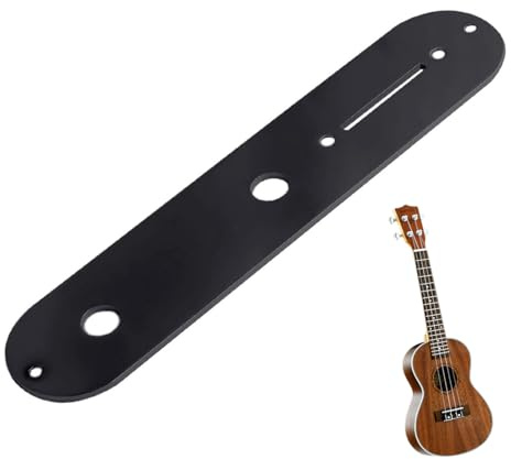 DLPRK Gitarren-Metall-Kontrollplatte Ersatzteil für 3-Wege-Schalter, kompatibel mit E-Gitarren von (Schwarze)