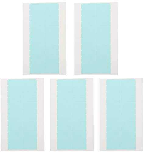 Beavorty 5 Blatt Perückenaufkleber Klebeband Doppelseitige Klebestreifen Für Perücken Haarverlängerungszubehör Lace Front Hair System Tape Pack