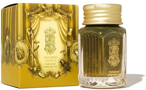 Ferris Wheel Press, Calligraphy Ink, Bronze Yellow with Gold Shimmer, 28ml
