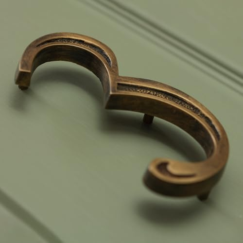Floatinig House Number | 5 inch Modern Door Sign Numbers Signs Plaques | Street Home Address Numerals (Heritage Brass, 3)