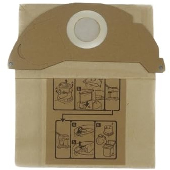 HFKBORHR 5pcs aspirateur Sacs à poussière de Grande capacité, Sac en Papier de Collecte de poussière, Compatible pour Karcher A2000 A2054 WD2200 WD2250, Sac à poussière