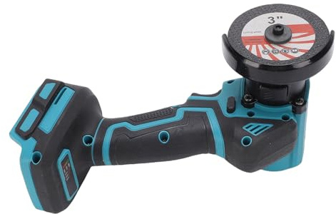 Luocute Mini-Kreissäge, 19.000 U/min -Kreissäge mit 2 3-Zoll-Sägeblättern und Staubschutzhülle, mit Laserführung und Rutschfestem Griff, Zum Schneiden von Holz, Metall, Stein und