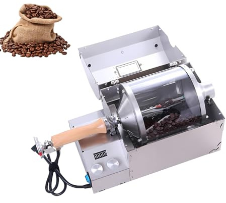 Torréfacteur Café Débutant Inox 100–400g Tambour Quartz, Machine Torréfaction Café Maison Pour Petits Lots Et Comptoir Cuisine