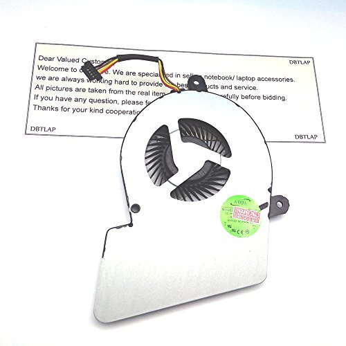 DBTLAP Ventilateur de refroidissement de processeur compatible pour ordinateur portable pour Toshiba U900 U940 U945 AB07505HX07KB00 0CWVCUAA DC28000C6A0