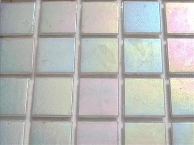 75 Sheet White Iridescent 20mm Mosaic Tiles