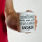 Calledelregalo Taza personalizada para padre y abuelo - Taza para el mejor padre y abuelo personalizada con el nombre de su nieto - Taza de cerámica de 350 ml.