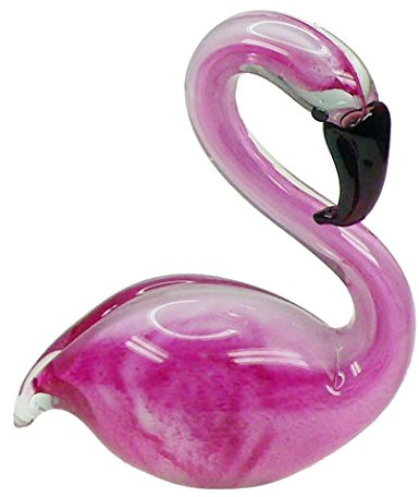 Chesapeake Bay Glas sitzend rosa Flamingo, 16,5 cm hoch