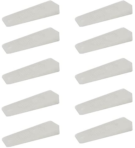 10 x sossai® Türkeil | TSK95 | Türstopper aus Hartgummi | Farbe: Transparent