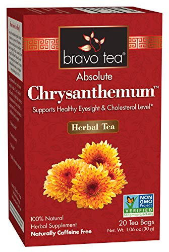 Bravo Tea - 100% Natural Absolute Chrysanthemum Herbal Tea - 20 Tea Bags