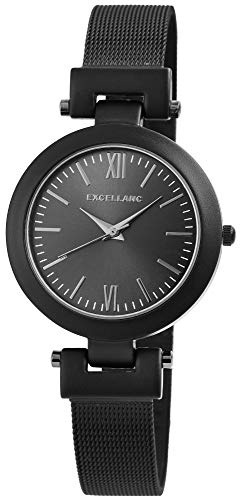 Akzent Damen-Uhr Meshband Edelstahl Hakenverschluß Elegant Analog Quarz 1800155