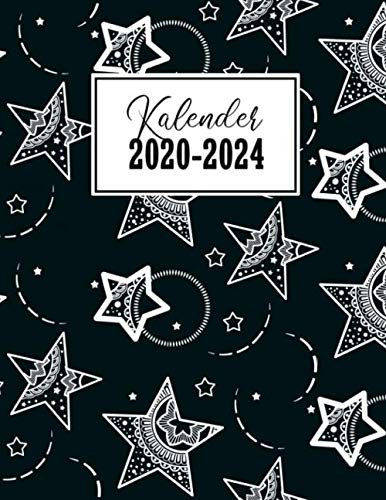 Kalender 2020-2024: Kalenderbuch Januar 2020 bis Dezember 2024 | Modernes Cover Design | Wochen- und Monatsplaner, Tageskalender, Buchkalender 2020-2024 | 1 Woche auf 2 Seiten