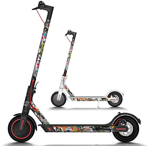 Sticker Bomb Stylishscooters® | Adesivi per Monopattino Elettrico | Vinili Decorativi Pattini | Compatibile con Xiaomi M365, Pro, Essential, 1S, PRO.