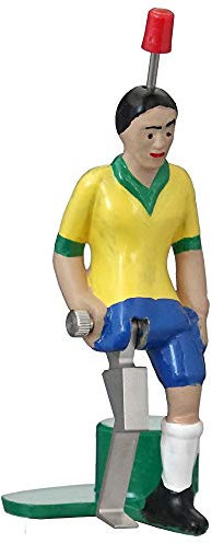 TIPP-KICK Pro-Kicker Brasilien I Original Spieler für Groß & Klein I Spielspaß mit der Fußball-Figur Spiel I Zubehör I Trikot Gelb
