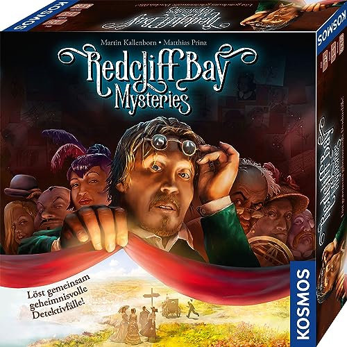 KOSMOS 680459 Redcliff Bay Mysteries, gemeinsam Detektiv-Fälle lösen, Detektiv-Spiel, Familienspiel, Krimi-Spiel, Gesellschaftsspiel ab 12 Jahre für 1 bis 5 Personen