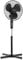 Lewis's 16 Inch Oscillating Pedestal Fan - Air Cooling Electric Fan - Extendable, Adjustable Stand (Black)