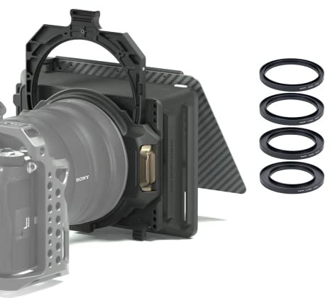 TILTA Mirage Matte Box 95mm Circular Filter Frame for Mirrorless DSLR Cameras, with 67mm/72mm/77mm/82mm Lens Adapter Ring MB-T16