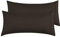 Kissenbezug 50x100 cm 2er Set - Kopfkissenbezug Mikrofaser Premium Superweicher - Kissenhülle 50x100 cm - Dunkelbraun