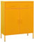vidaXL Lagerschrank Sideboard Kommode Anrichte Stahlschrank Schrank Beistellschrank Mehrzweckschrank Bücherschrank Standschrank Senfgelb 80x35x101,5cm Stahl