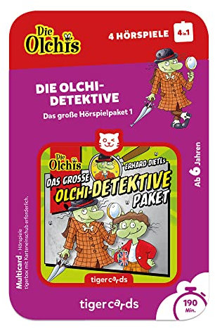 tigermedia tigercard Die Olchis Detektive Hörspiele Abenteuer tigerbox WLAN Player Hörbox Geschenk Taufe Einschulung Geburtstag Mädchen Jungen Kids