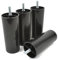 Prima-Online woplus 4X Füße aus Kunststoff Beine Möbelgleiterfuß Möbelfüße Möbelbeine Schrank Beine schwarz Plastik Höhe 120 mm mit Gewindestift M8x25mm (120mm [4 Stück])