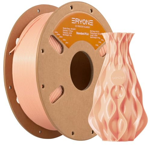 ERYONE PLA Filament 1.75 mm, 3D Drucker Filament PLA, Maßgenauigkeit +/- 0,03 mm 1 kg/Spule, Skin