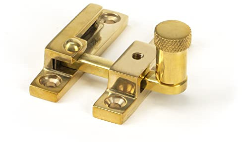 From The Anvil Polished Brass Brompton Quadrant Fastener - Narrow