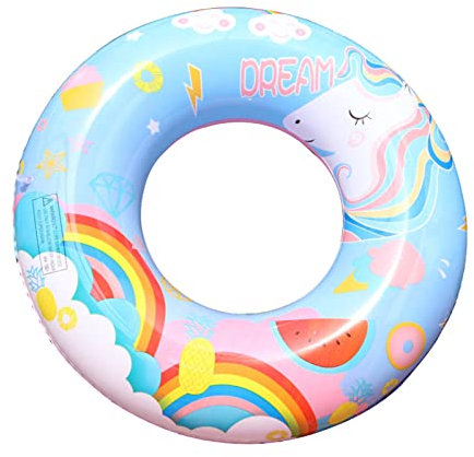 Unicorn-Schwimmring, Wopin-Unicorn-Pool, aufblasbarer Wasserring, aufblasbarer kreativer Baby-Schwimmring, PVC-Rettungsring (70 cm)