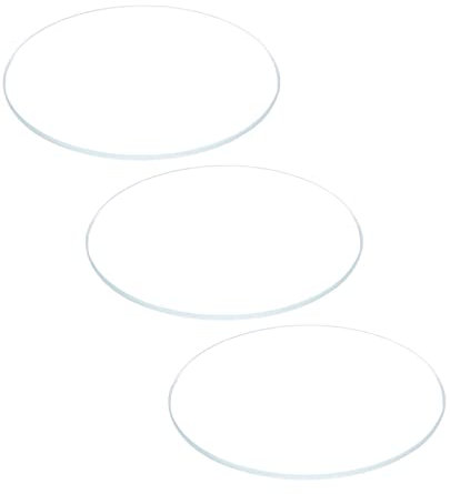 sourcing map 3Stück Uhr Glas Kristall Linse, 36mm Durchmesser 1,1mm Kantenstärke Doppelkuppel Runde Klarsichtglas Ersatzteile für Uhrmacher Uhr Glas Linse Ersatzteil