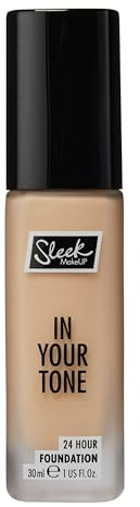 Sleek MakeUP In Your Tone 24 Hour Foundation, Medium Buildable Coverage in 30 Shades, Semi-Matte Flawless Finish, 3W, 30ml