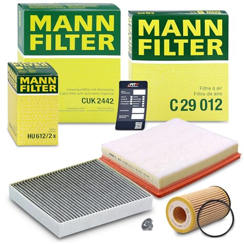 MANN-FILTER Inspektionspaket Filterset 1x Ölfilter, 1x Luftfilter, 1x | Kompatibel mit: OPEL INSIGNIA A, INSIGNIA A Sports Tourer, INSIGNIA A Stufenheck, SAAB 9-5