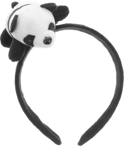FRCOLOR Gepolstertes Stirnband Anime Cosplay Haarband Stirnbänder Für Kinder Panda-haarreifen Süße Stirnbänder Mit Panda-ohren Panda-make-up-stirnband Stoff Fräulein Schmücken Erwachsener