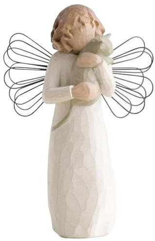 Bankeep Engel Ornament, Willow Figuren der Freundschaft und des Trostes, Geformte, Handbemalte Kunstharz-Figur