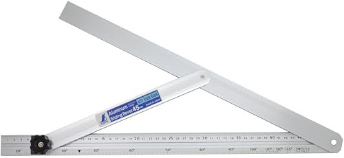 Shinwa 62661 Zimmerer-Schmiege 45 cm mit Gradskala (FAMEX 12606), Winkelmesser Gehrungsschmiege Schmiegewinkel