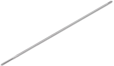 uxcell Metric Thread Tap M4 x 0.7 H2 200mm Extra Long Straight Flute Screw Thread Milling Machine Taps Threading Tapping Repair Tool
