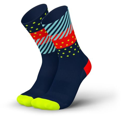 INCYLENCE ULTRALIGHT Laufsocken für Damen und Herren, atmungsaktiv und sehr dünn, 1 Paar (DE/NL/SE/PL, Numerisch, 35, 38, Regular, Regular, Wildness Navy Inferno)