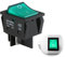 Compatible/Replacement Green Power Switch Turn On/Off Button Spare Electronics Premium Quality Suitable for Numatic 'Henry' Hoover Hetty James George Rocker Style Vacuum Cleaner & More