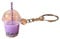 Porte - Clés 2 Pièces De Bubble Tea Porte-Clés Tasse À Café Pendentif Violet