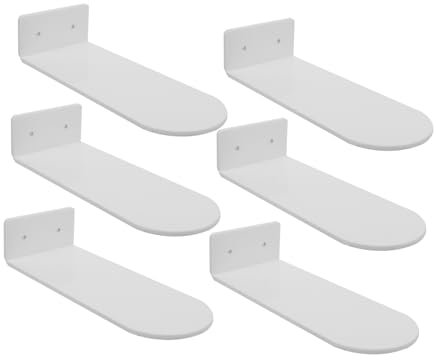 PRETYZOOM Schuhdisplay 6 Stück aus Acryl Weiß zur Wandmontage