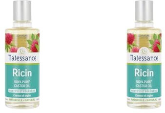Natessance - Huile De Ricin - Fortifie et Régénère - Flacon de 100 ml (Lot de 2)
