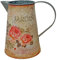 Deko Krug Zink Rosen Zinkkrug Gießkanne Jardin Zinkkanne Vintage-Stil
