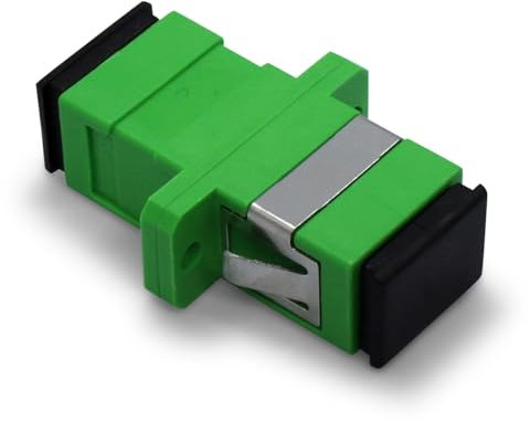 Conectra® - Glasfaser Adapter für FTTH | SC/APC auf SC/APC | Simplex | Monomode | Grün (1 Stück)