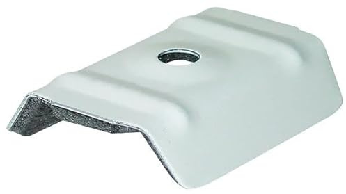 Cappellotto per fissaggio pannelli coibentati Grecati - Greca 25 mm - Conf. 100 pz - Colori disponibili Bianco grigio; Rosso siena (Bianco grigio)