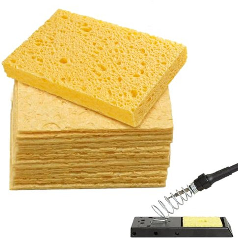 30PCS Reinigungsschwamm,Lötkolben Reinigungsschwamm,Ersatzschwamm,Schweißreinigungsschwamm,Industrial Schwämme,Lötkolben Lötschwamm,Lötkolben Reiniger Pads,Mit Pinzette Für Sauber Lötspitzen
