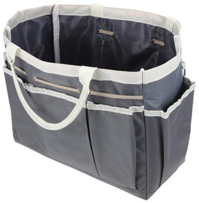 WATIIFUFU Canvas Tool Bag Gardening Storage Bag Large Utility Tote with Handle for Outdoor Activities and Home Organization