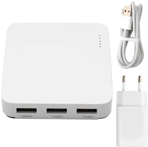 Remingtape Kabelgebundener Printserver Verbindet 3 USB-Drucker Gleichzeitig. Sharer-Standard 100M-Netzwerk für WiFi/BT4.0 EU-Stecker